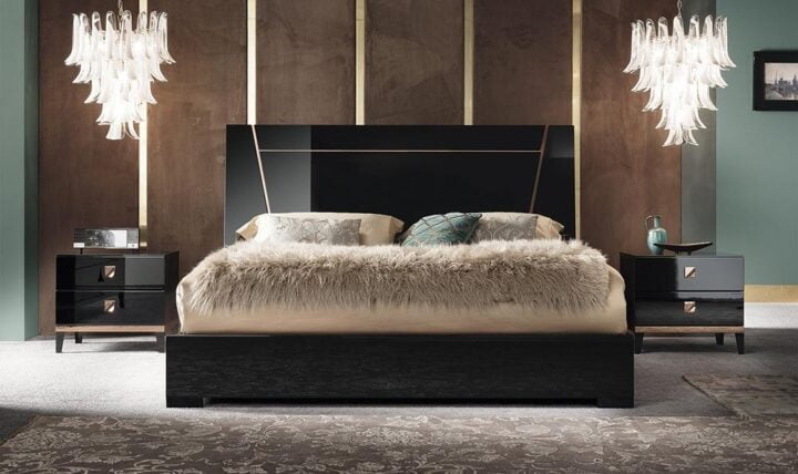 Mont Noir - lacquered bedroom set | ALF Italia