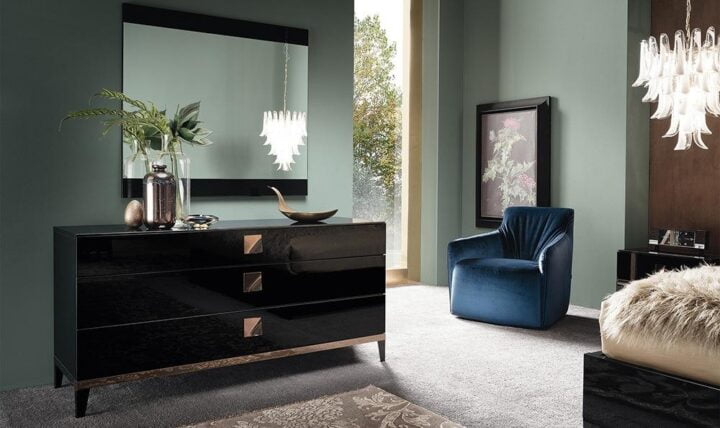 Mont Noir - lacquered bedroom set | ALF Italia