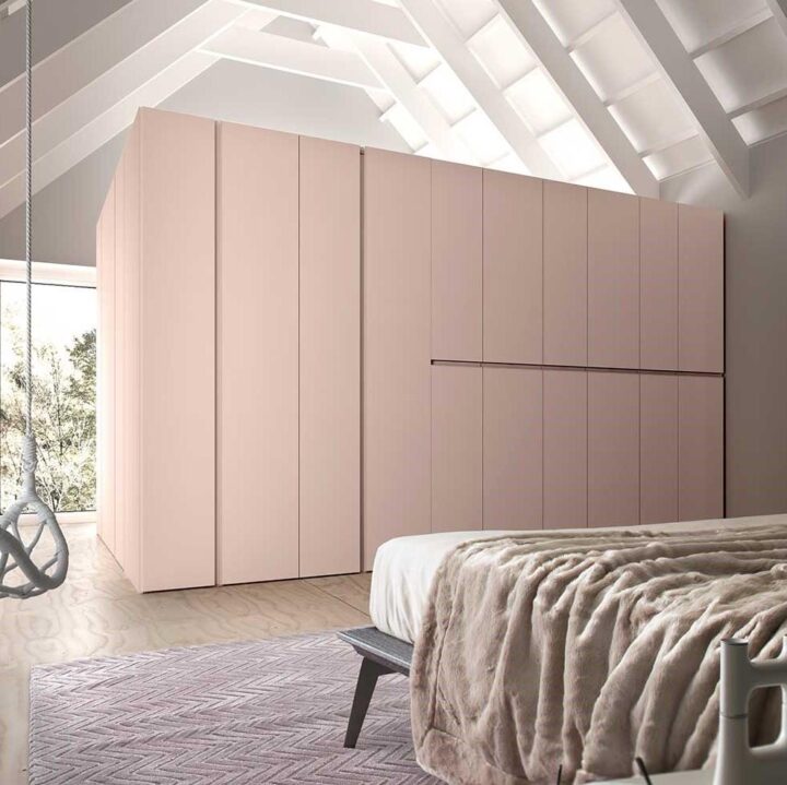 Orizon - modular lacquered wardrobe with coplanar doors | ALF Dafre