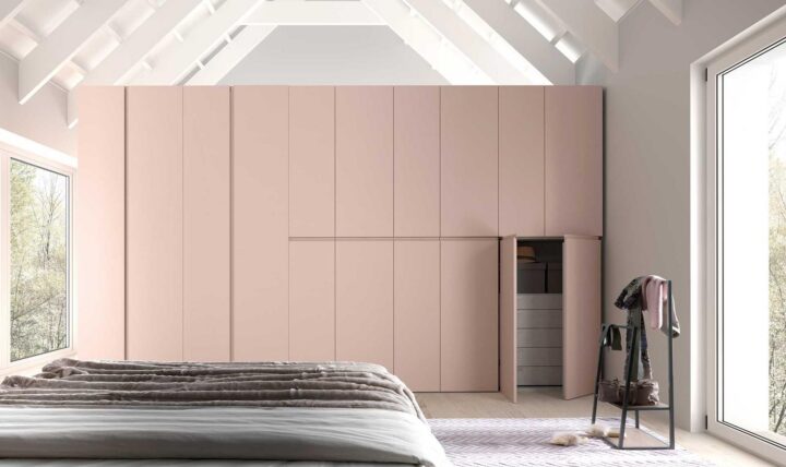 Orizon - modular lacquered wardrobe with coplanar doors | ALF Dafre