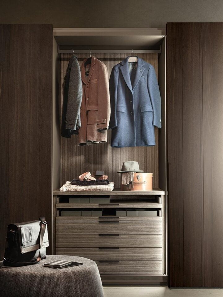 Rain - modular lacquered wardrobe with coplanar doors | ALF Dafre