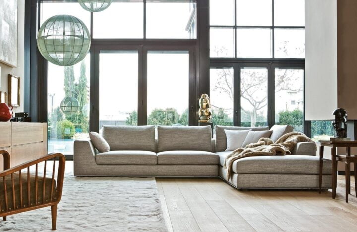 Ralph - corner fabric sofa | Alberta Salotti