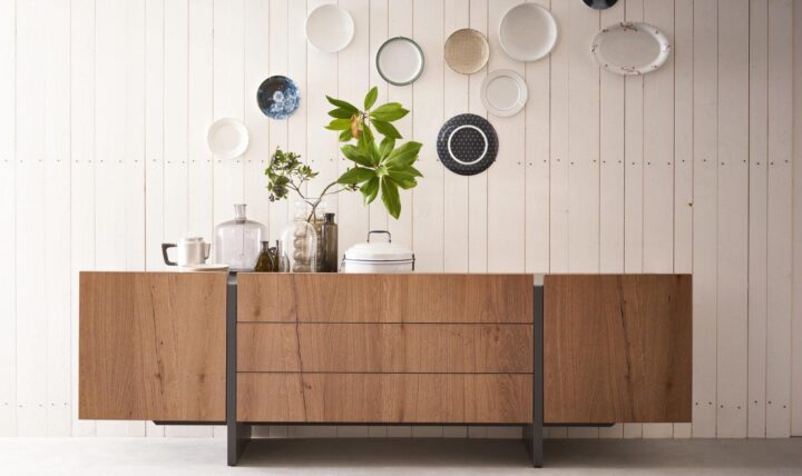 Recta - modular veneer sideboard with doors | ALF Dafre