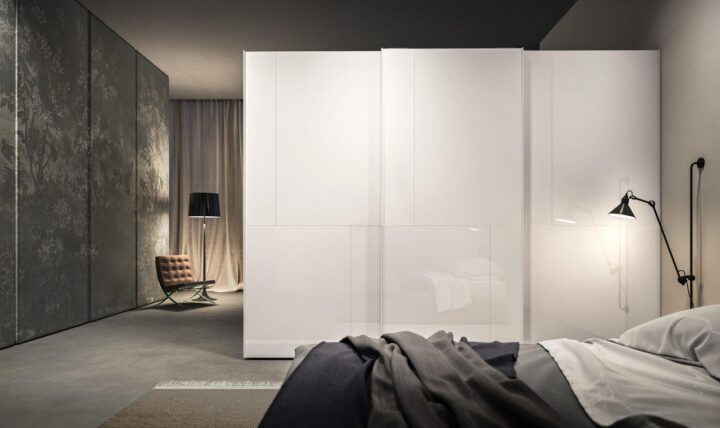 Rubic - modular lacquered wardrobe with coplanar doors | ALF Dafre