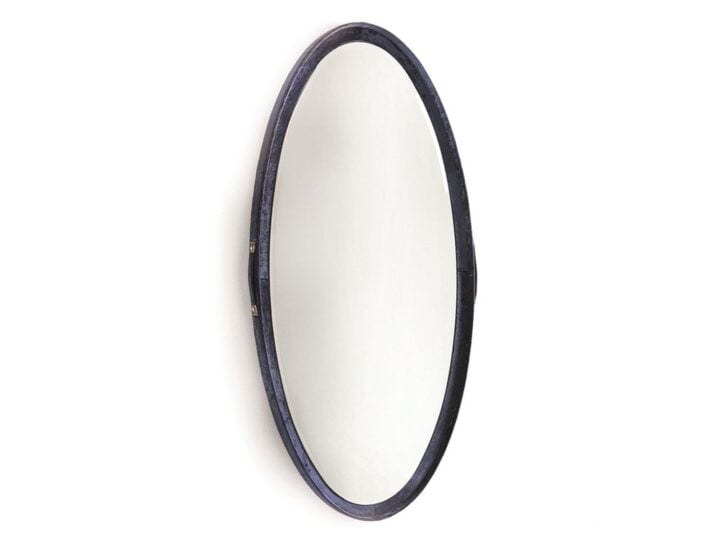 Scarlett - oval veneer mirror | Longhi