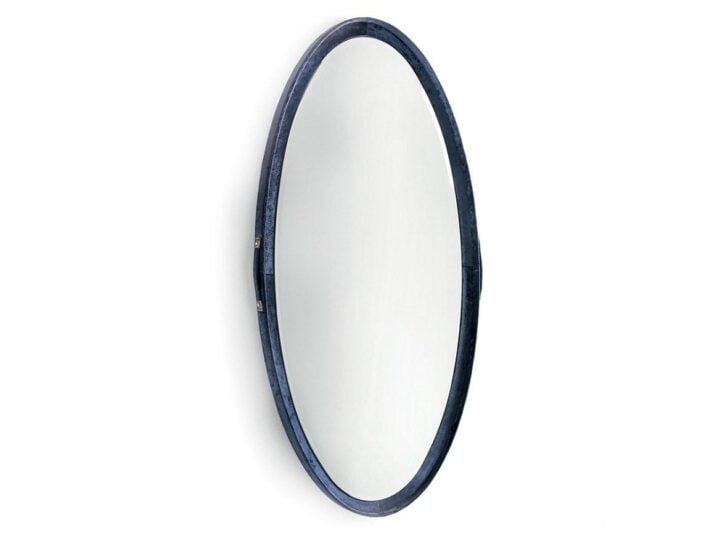 Scarlett - oval veneer mirror | Longhi