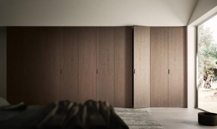 Simple - modular veneer wardrobe with coplanar doors | ALF Dafre