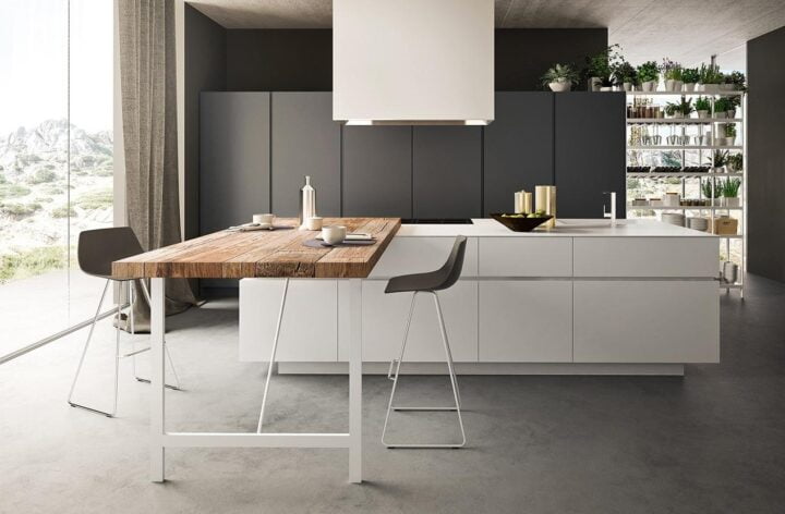 Soho - lacquered kitchen with handles | ALF Valdesign