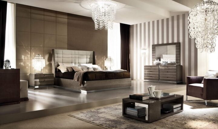 Monaco - eco-leather bedroom set | ALF Italia