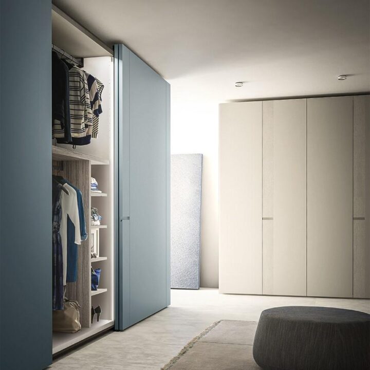 Strip - modular veneer wardrobe with coplanar doors | ALF Dafre