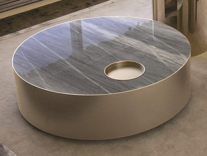 Sun - round metal coffee table | Longhi