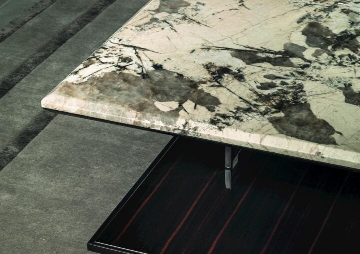 Walt - rectangular stone coffee table | Longhi