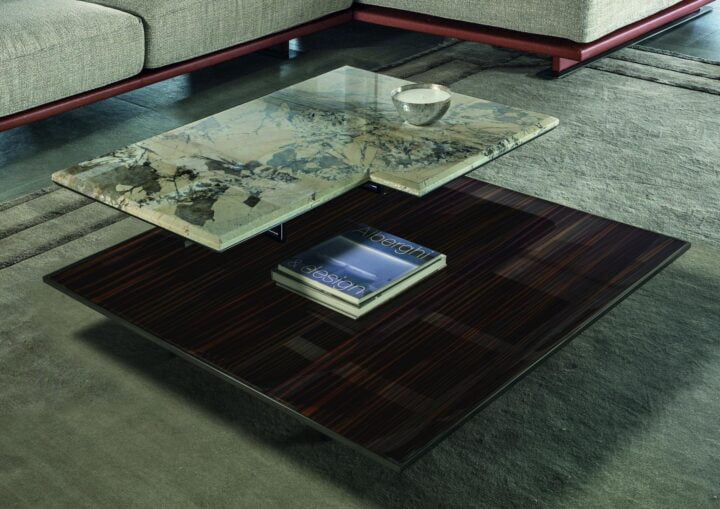 Walt - rectangular stone coffee table | Longhi