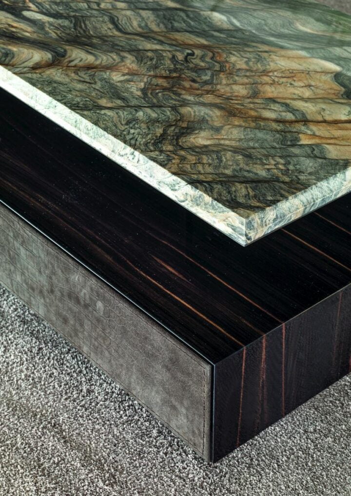 Walt - rectangular stone coffee table | Longhi