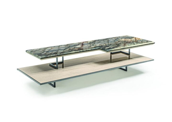 Walt - rectangular stone coffee table | Longhi