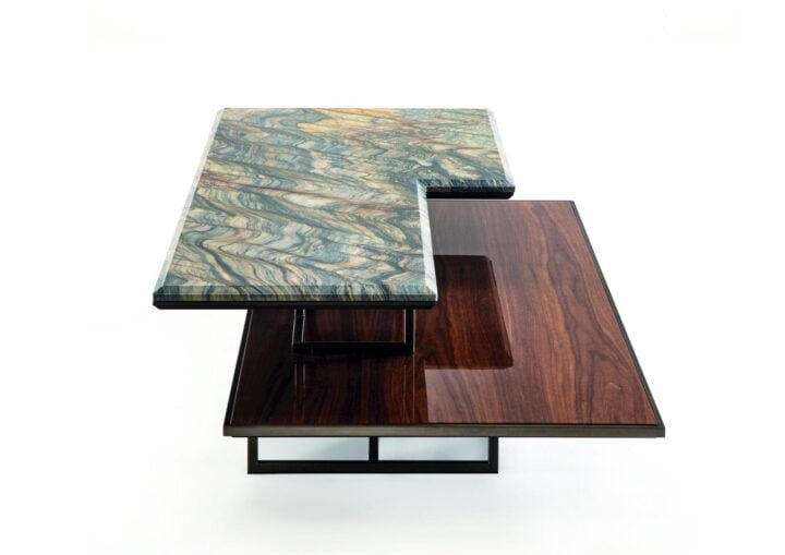 Walt - rectangular stone coffee table | Longhi