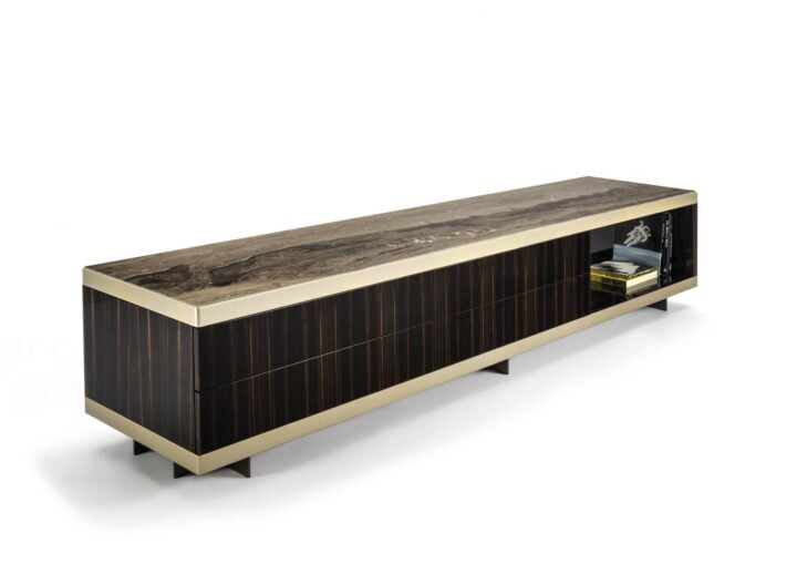 Aspen-evo - modular veneer sideboard with drawers | Longhi