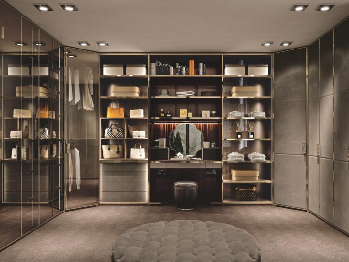 Atelier - modular wood walk-in closet | Longhi