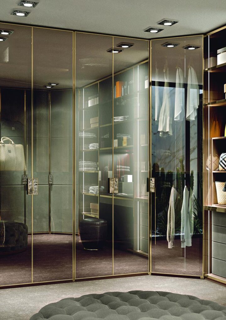 Atelier - modular wood walk-in closet | Longhi