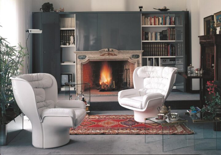 Elda - fabric armchair | Longhi