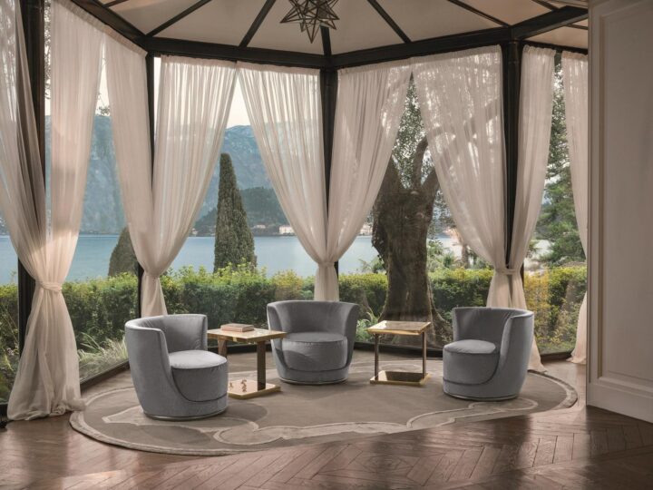 Laurent - fabric armchair | Longhi