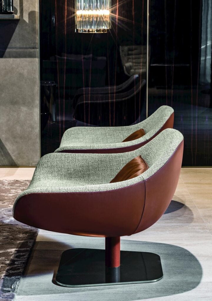 Meredith - nabuk armchair | Longhi