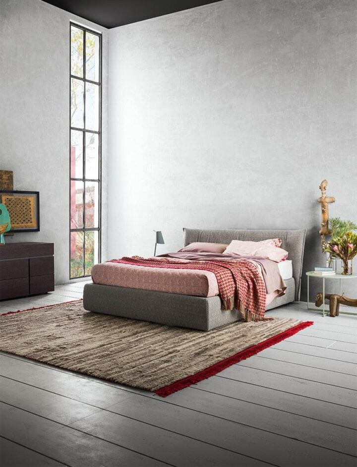 Morrison - fabric bed with upholstered headboard | ALF Dafre