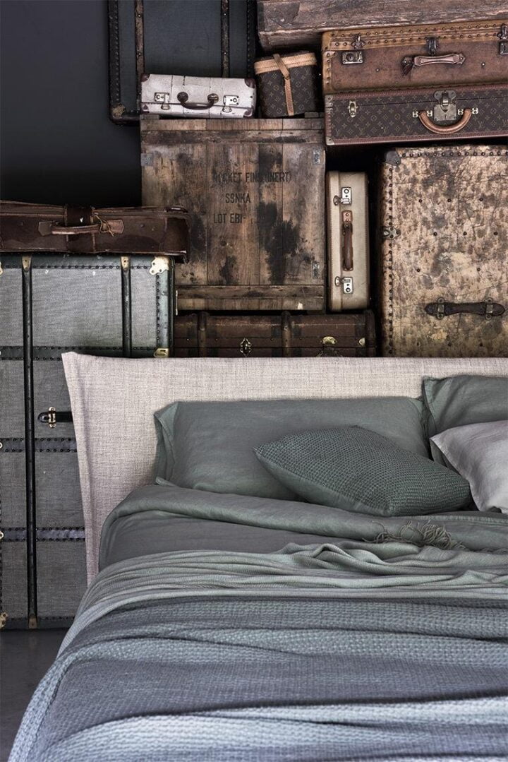 Morrison - fabric bed with upholstered headboard | ALF Dafre