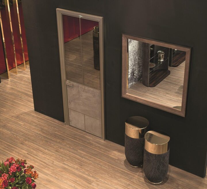 Nanami - square veneer mirror | Longhi