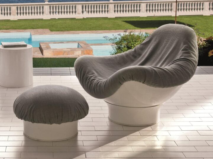 Rodica - fabric outdoor armchair | Longhi