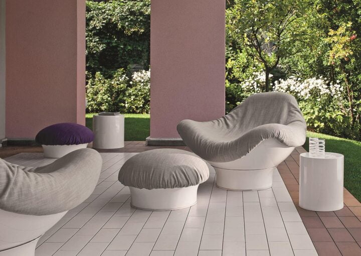 Rodica - fabric outdoor armchair | Longhi