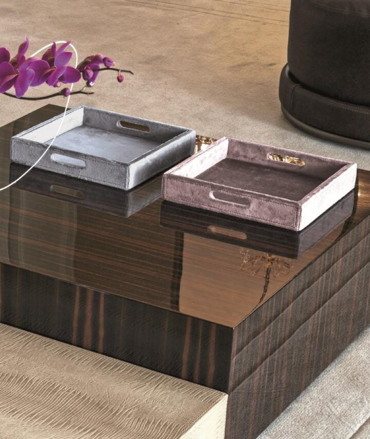 Safir - square metal coffee table | Longhi