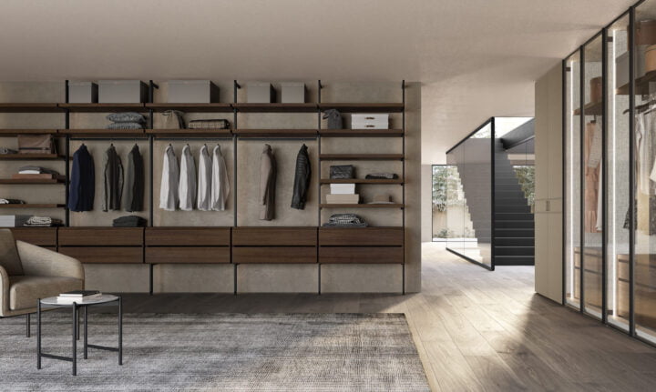 Bamboo - corner melamine closet | Dall'Agnese