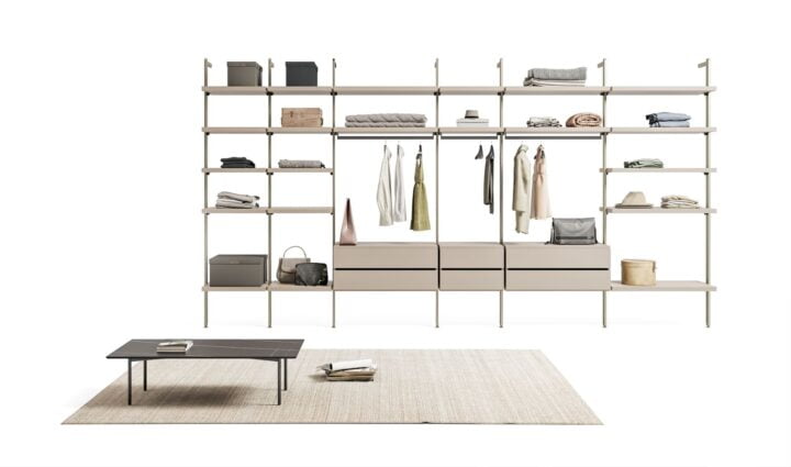 Bamboo - corner melamine closet | Dall'Agnese