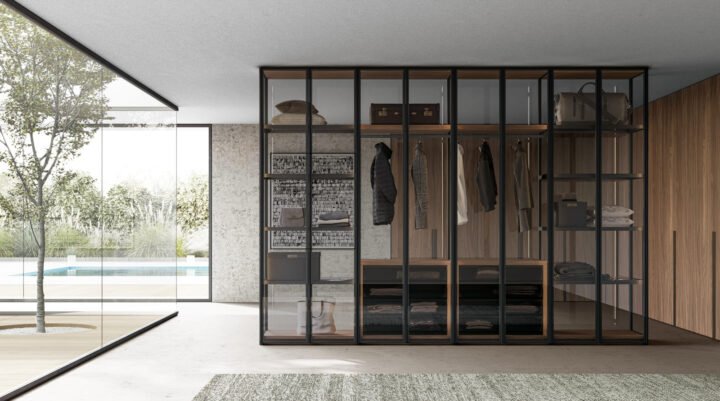 Glass All - corner melamine closet | Dall'Agnese