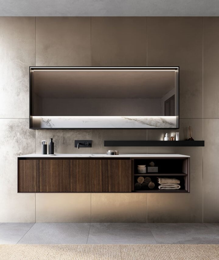 Traccia - glass bathroom | Birex