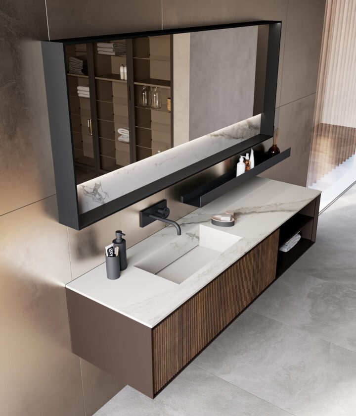 Traccia - glass bathroom | Birex